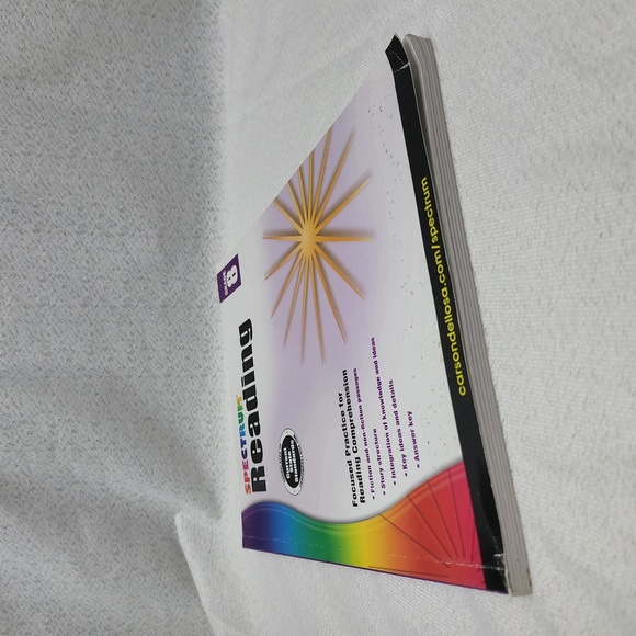 3/$10 Spectrum Reading Grade 8, Textbook - Picture 3 of 13